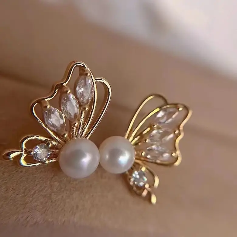 S925 Silver Butterfly Pearl Earrings for Women — feature 5