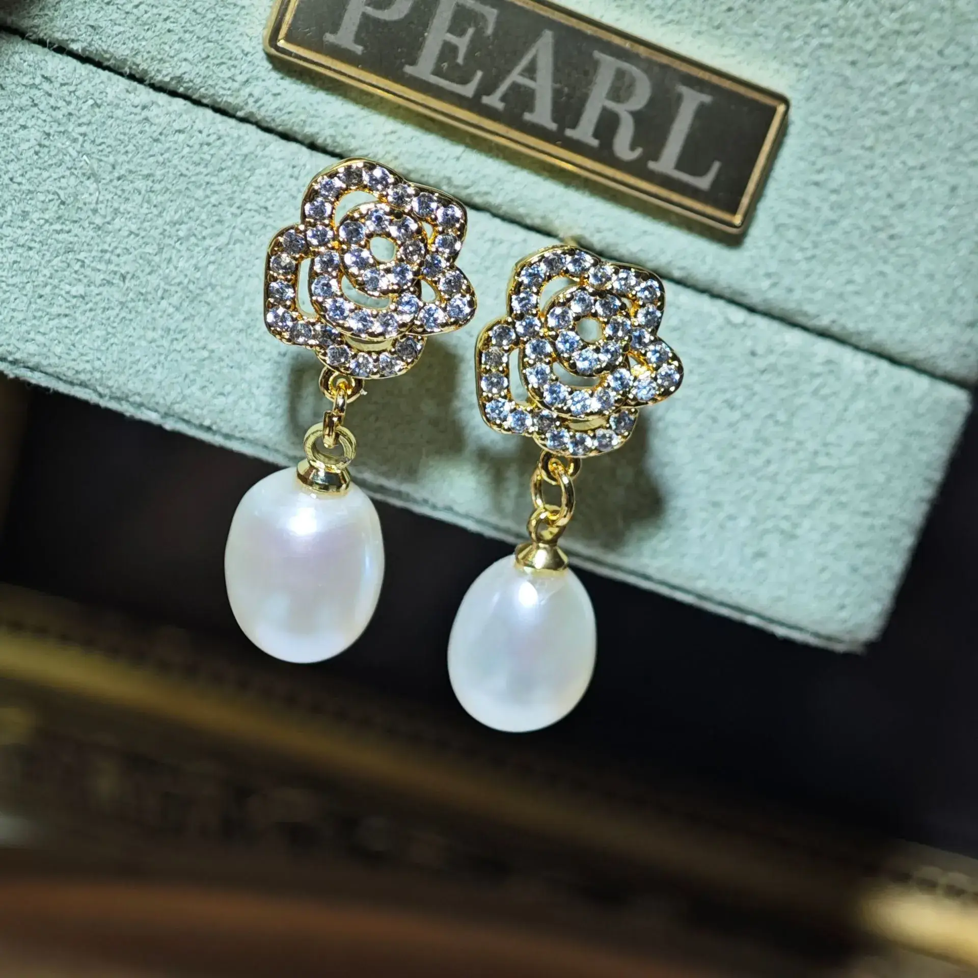 S925 Silver Pearl Star Earrings for Women - Image 5