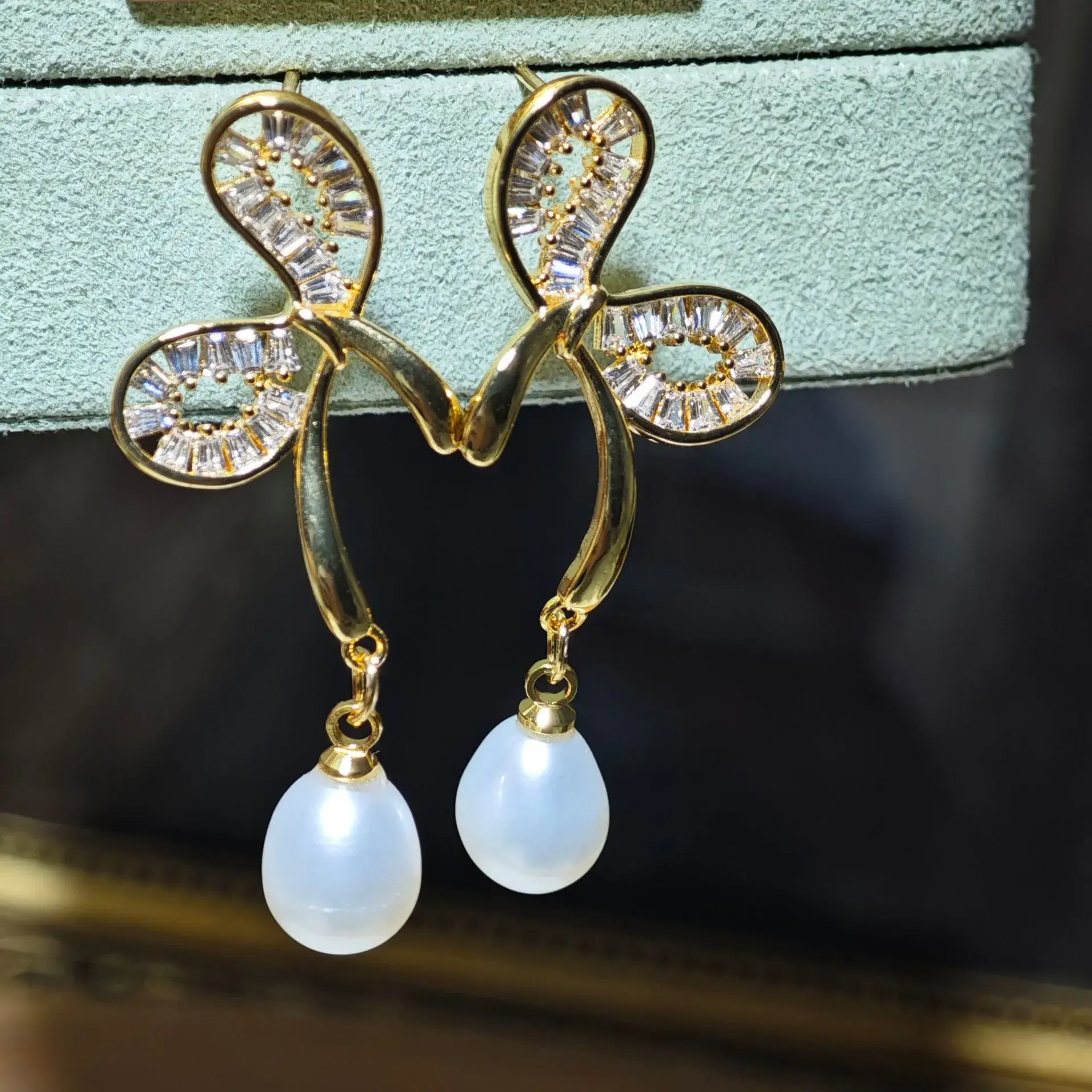 S925 Silver Pearl Star Earrings for Women — feature 5