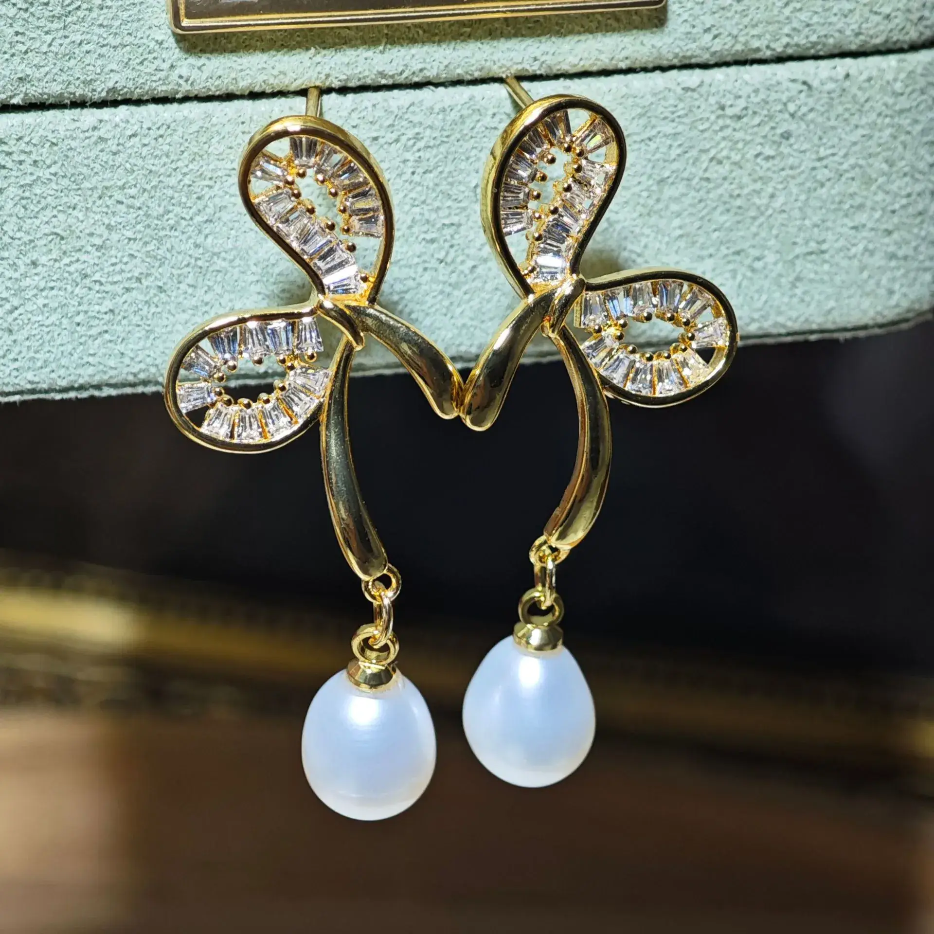 S925 Silver Pearl Star Earrings for Women — feature 8