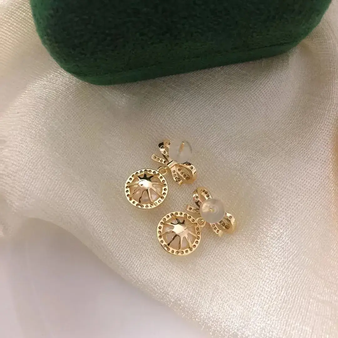 S925 Sterling Silver Pearl Bowknot Earrings Korean Design - Image 5