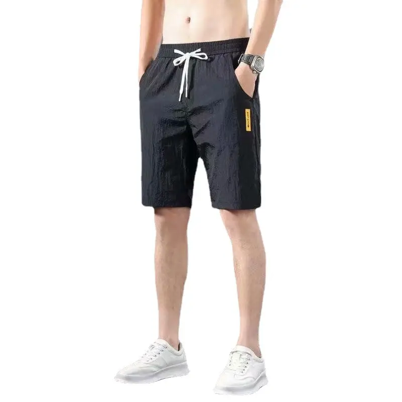 Men Summer Loose Fit Green Shorts Large - Image 11