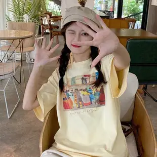 2025 Korean Chic Bear Print T-Shirt Women Loose Summer — feature 12