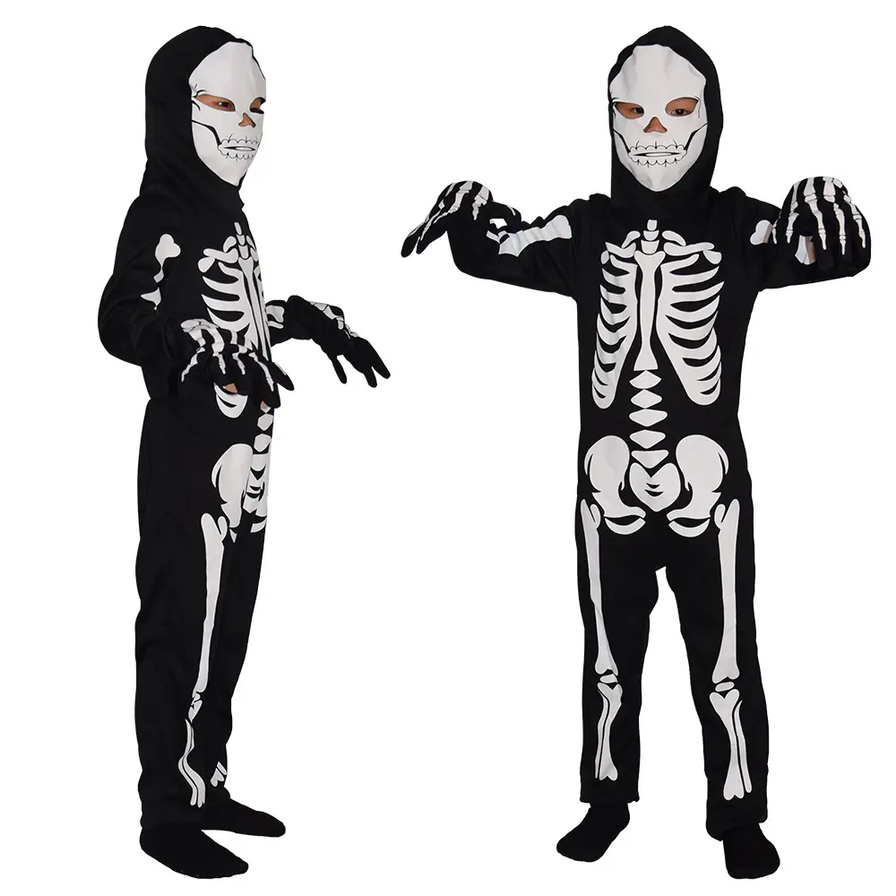 Cross-Border Skeleton Ghost Costume White Glow-In-Dark - Image 7