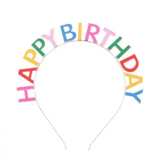 Birthday Girl Rhinestone Headband with Letter Design — feature 17