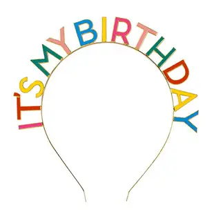 Birthday Girl Rhinestone Headband with Letter Design — feature 18