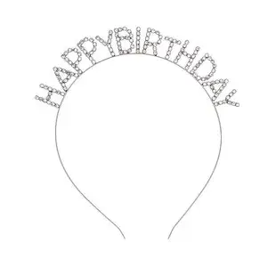Birthday Girl Rhinestone Headband with Letter Design — feature 22