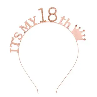 Birthday Girl Rhinestone Headband with Letter Design — feature 26