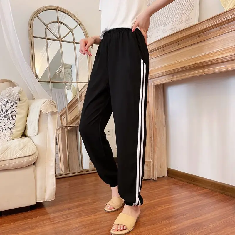 Women's Red Ram Cotton Harem Pants 2021 Summer - Image 9