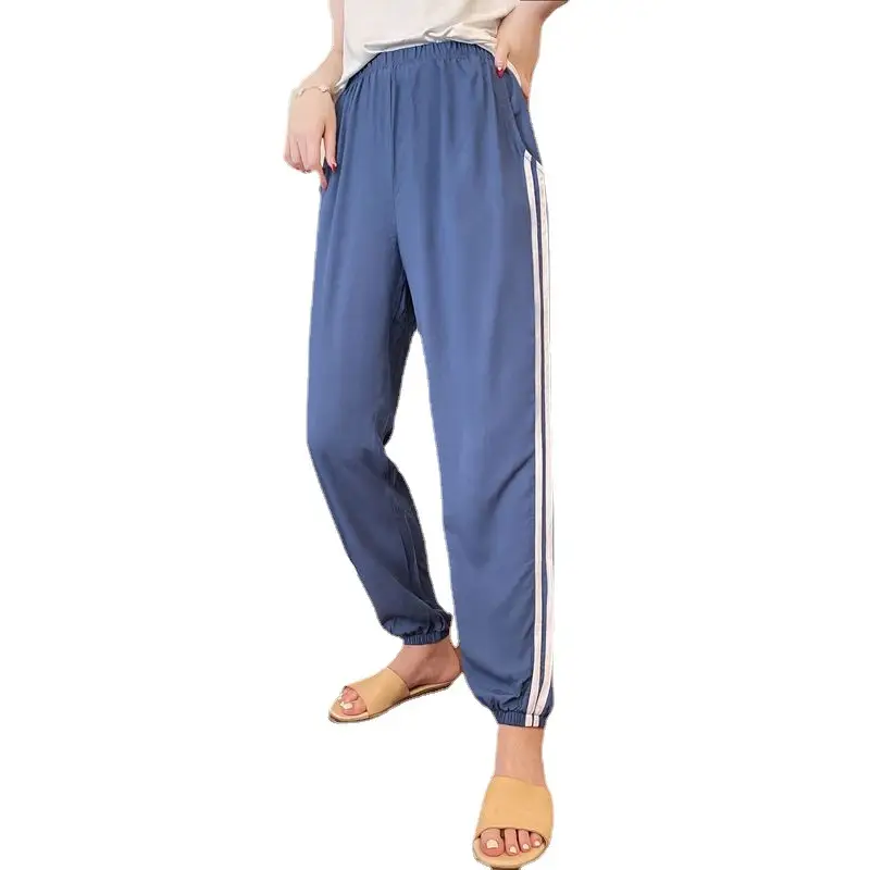 Women's Red Ram Cotton Harem Pants 2021 Summer - Image 10