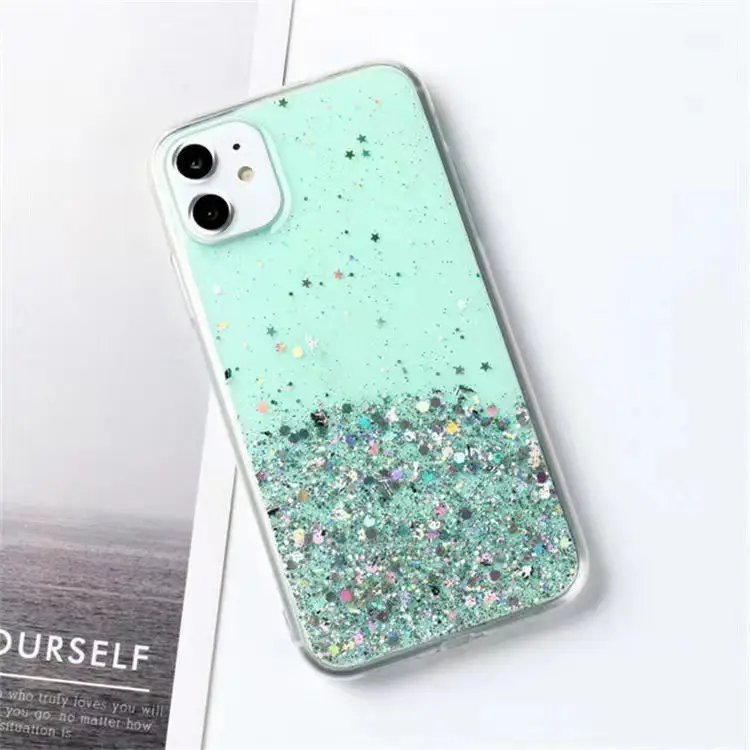 iPhone 16PROMAX Clear Starry Glitter Case - Image 3