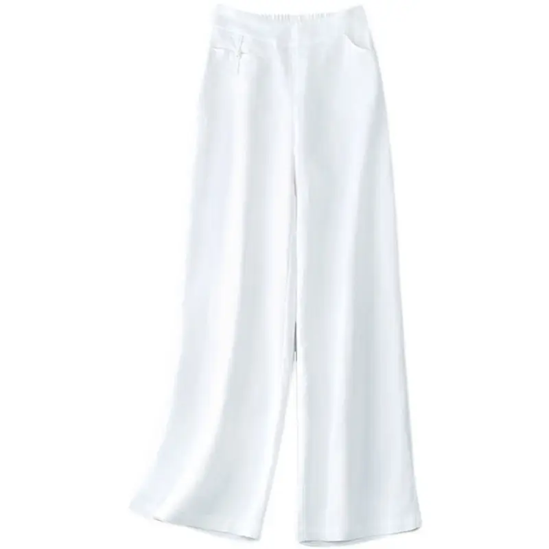 2026 Summer Women's Green Wide Leg Trousers - Image 11