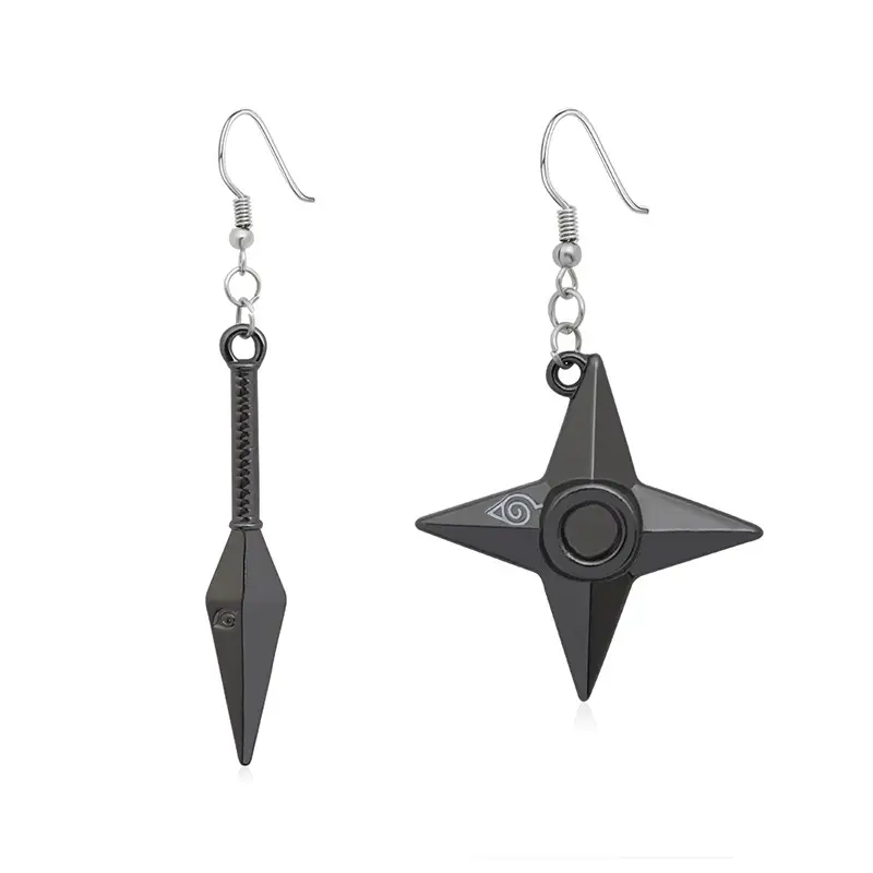 European & American Cross-Border Logo Alloy Earrings