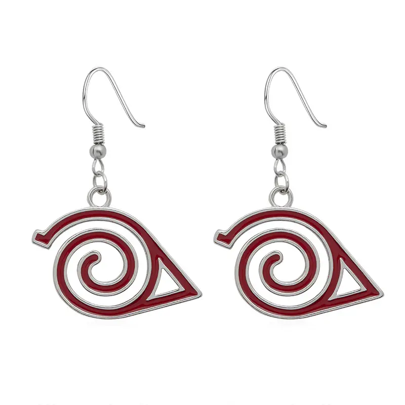 European & American Cross-Border Logo Alloy Earrings