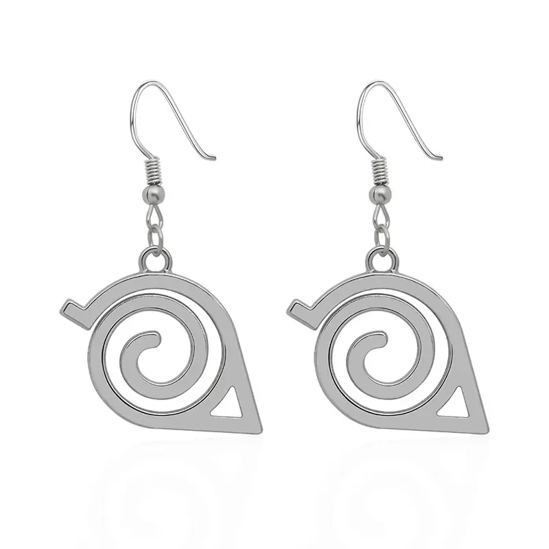 European & American Cross-Border Logo Alloy Earrings