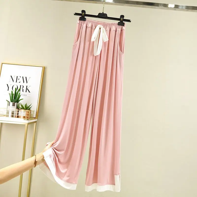 Women Red Modal Loose Pajama Set Summer - Image 11
