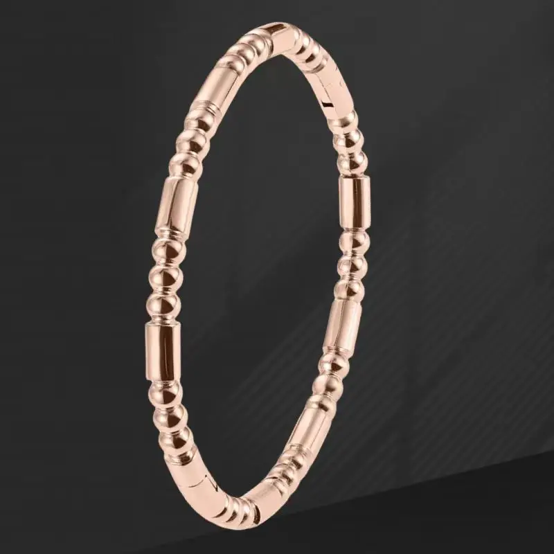 Titanium Bracelet Gold Silver White Bamboo Design — feature 6
