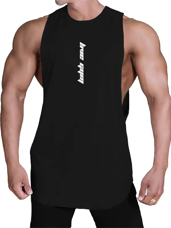 Men's Gray Sleeveless Summer Vest with Wide Shoulder - Image 11