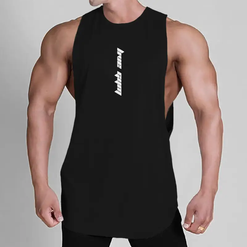Men's Gray Sleeveless Summer Vest with Wide Shoulder - Image 2