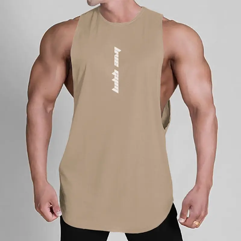 Men's Gray Sleeveless Summer Vest with Wide Shoulder - Image 3