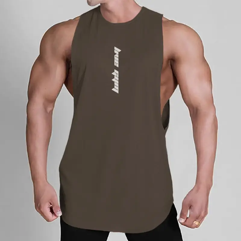Men's Gray Sleeveless Summer Vest with Wide Shoulder - Image 5