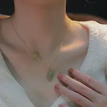 Cross Star Double Sequins Neck Chain Necklace — feature 8