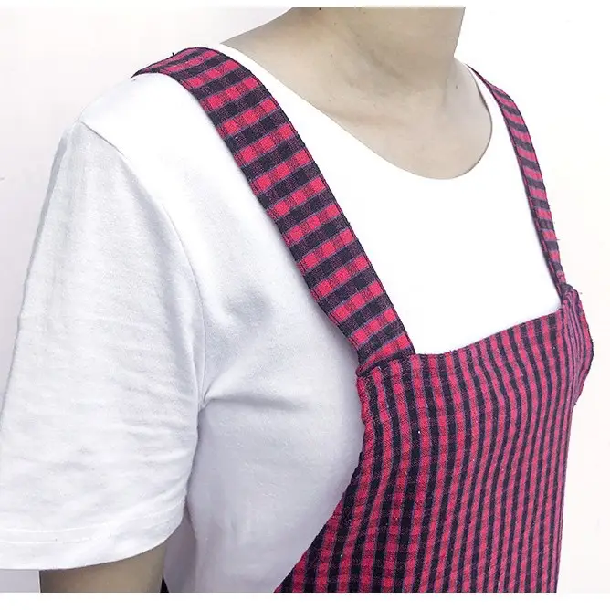Women's Pure Cotton Waistcoat Apron with Adjustable Sling