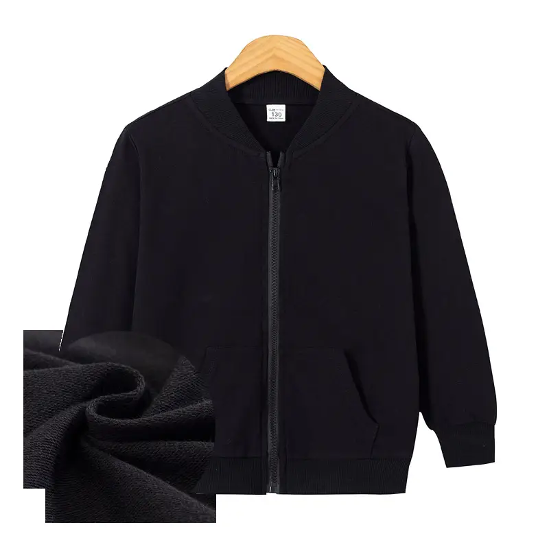 Red Full-Zip Hoodie for Boys Girls Spring Autumn - Image 5