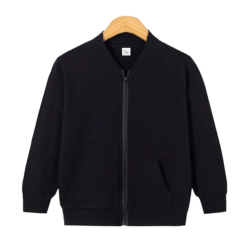 Red Full-Zip Hoodie for Boys Girls Spring Autumn - Image 4
