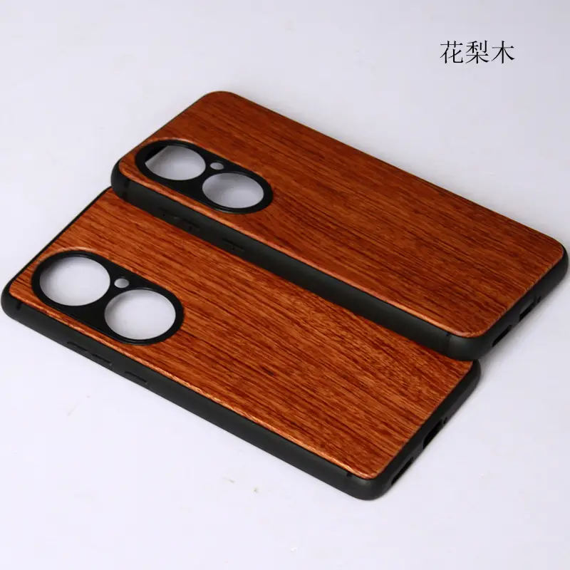 Huawei P50 Wooden Phone Case Anti-Fall Protective - Image 8