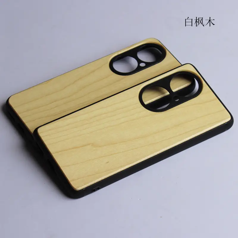 Huawei P50 Wooden Phone Case Anti-Fall Protective - Image 9