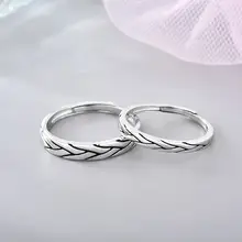 S925 Sterling Silver & Rose Gold Open Engraving Rings — feature 11