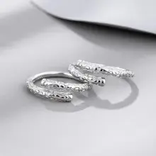 S925 Sterling Silver & Rose Gold Open Engraving Rings — feature 27