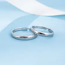 S925 Sterling Silver & Rose Gold Open Engraving Rings — feature 31