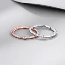 S925 Sterling Silver & Rose Gold Open Engraving Rings — feature 9