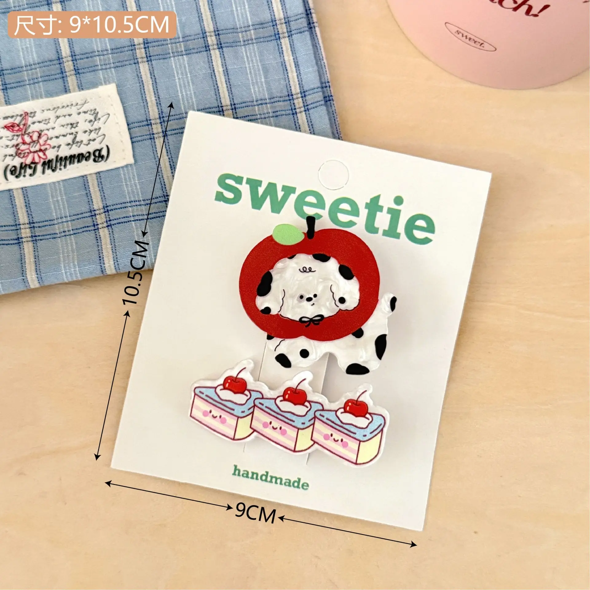 Cute Bear Acrylic Hairpin for Girls Heart Design - Image 10