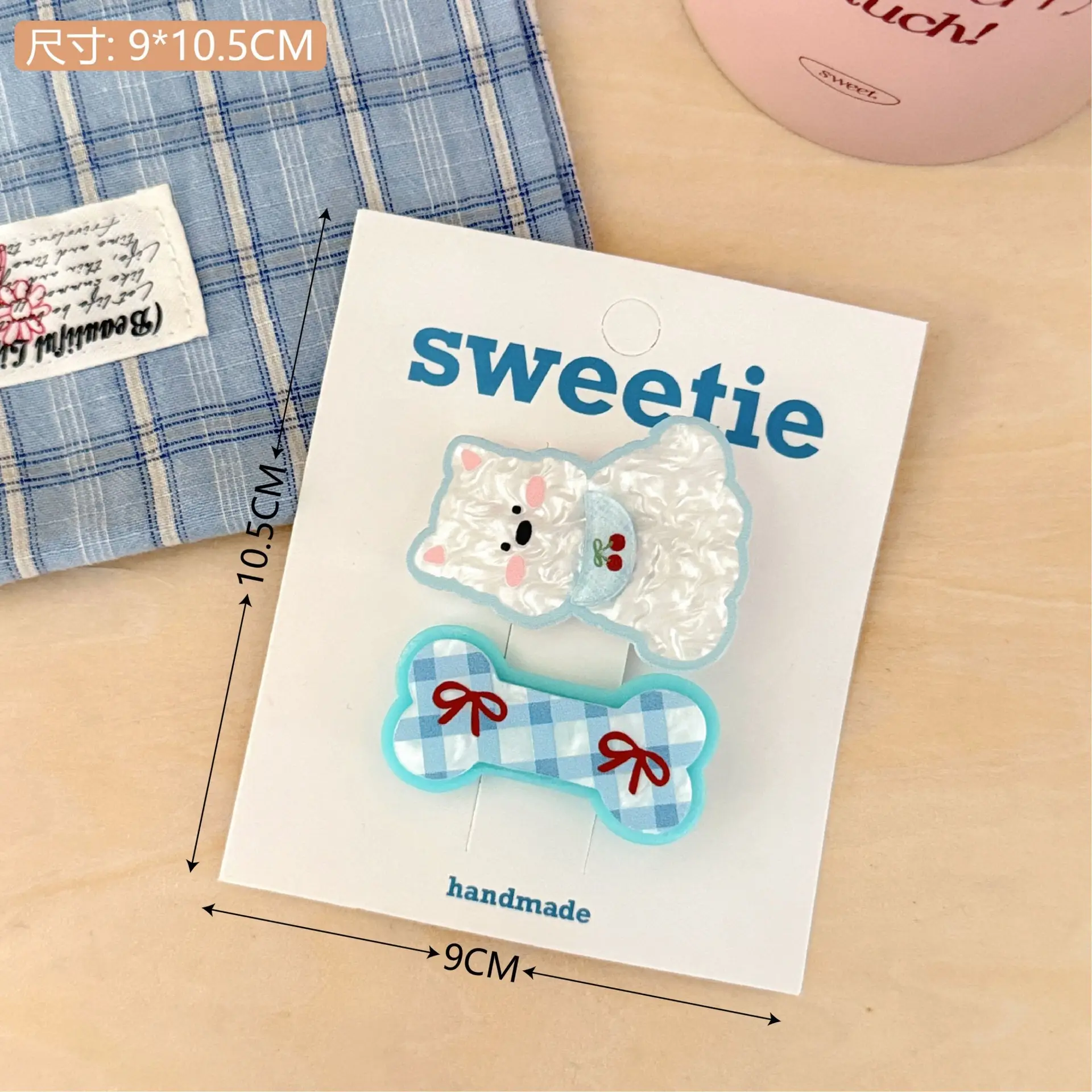 Cute Bear Acrylic Hairpin for Girls Heart Design - Image 12