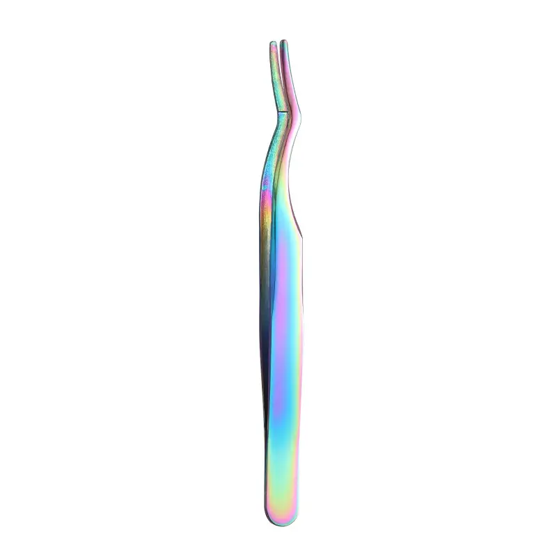 Stainless Steel Eyelash Curler with Holographic Finish - Image 3