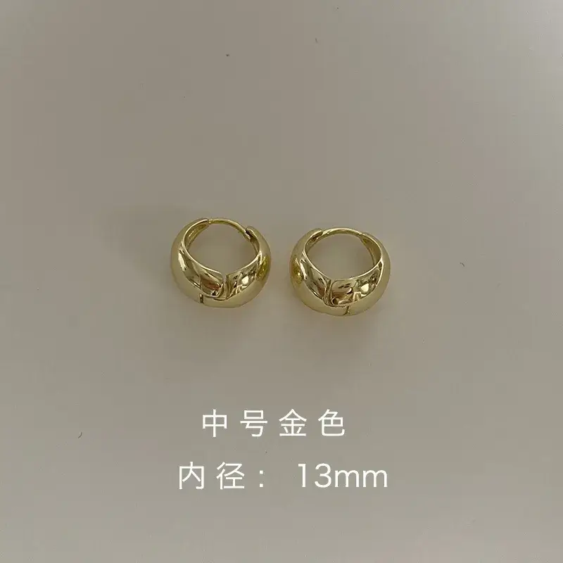 Gold Plated Needle Earrings for Women 13mm - Image 3