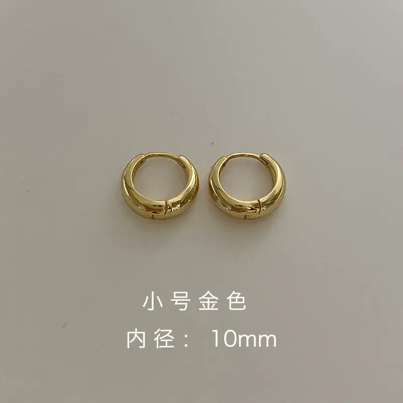 Gold Plated Needle Earrings for Women 13mm - Image 7