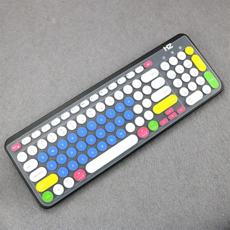 Wireless Bluetooth Keyboard with Colorful Silicone Cover - Image 6