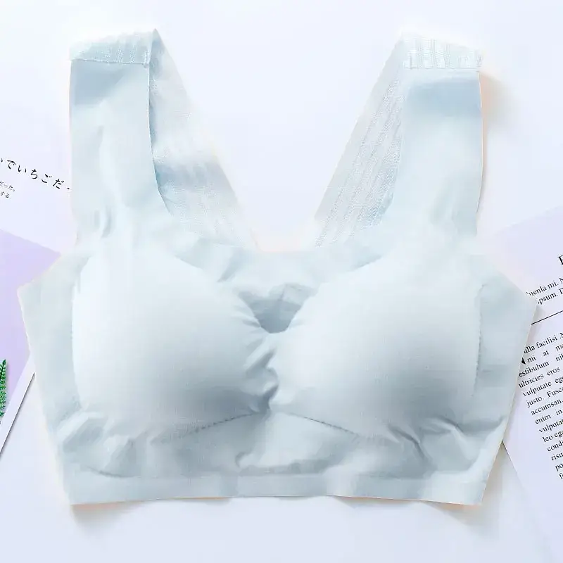 Back Seamless Underwear Women's Rimless Sports Push-Up Vest Large Size