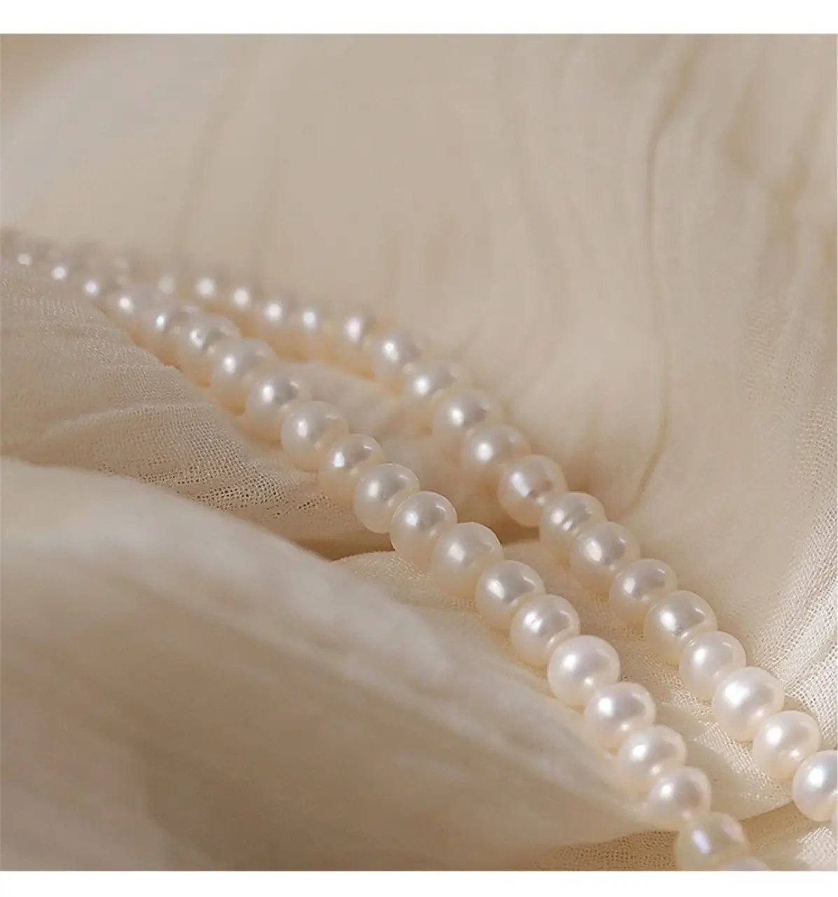 Natural Pearl Necklace with Gold Ball Clavicle for Women — feature 37