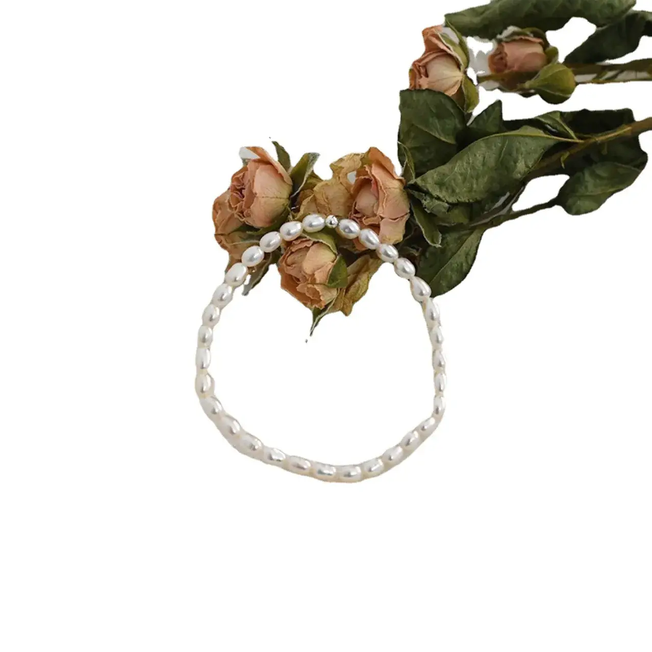 Small Gold Pearl Bracelet for Women's Elegant Jewelry - Image 6