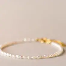 Small Gold Pearl Bracelet for Women's Elegant Jewelry — feature 7