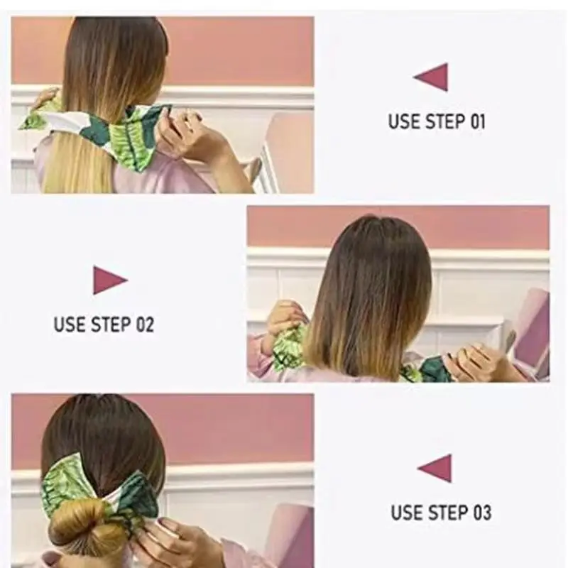 Deft Bun Lazy Twist Hair Bowknot Hair Magic Clip Hair Band - Image 23