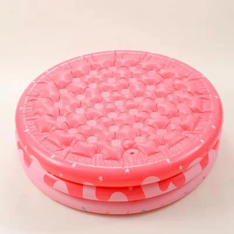 New Round Donut Inflatable Pool Children's Play Pool Household Infant Thickened Swimming Pool Ocean Ball Pool