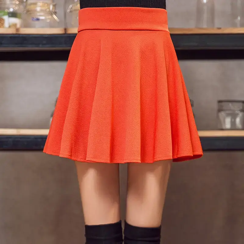 Women Blue Button Top Black Skirt Set Medium - Image 8