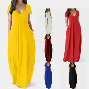Amazon New Cross-Border Women's Long Skirt Irregular Tie-Dye Dress Large â feature 12