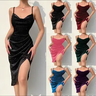 Amazon New Cross-Border Women's Long Skirt Irregular Tie-Dye Dress Large â feature 21